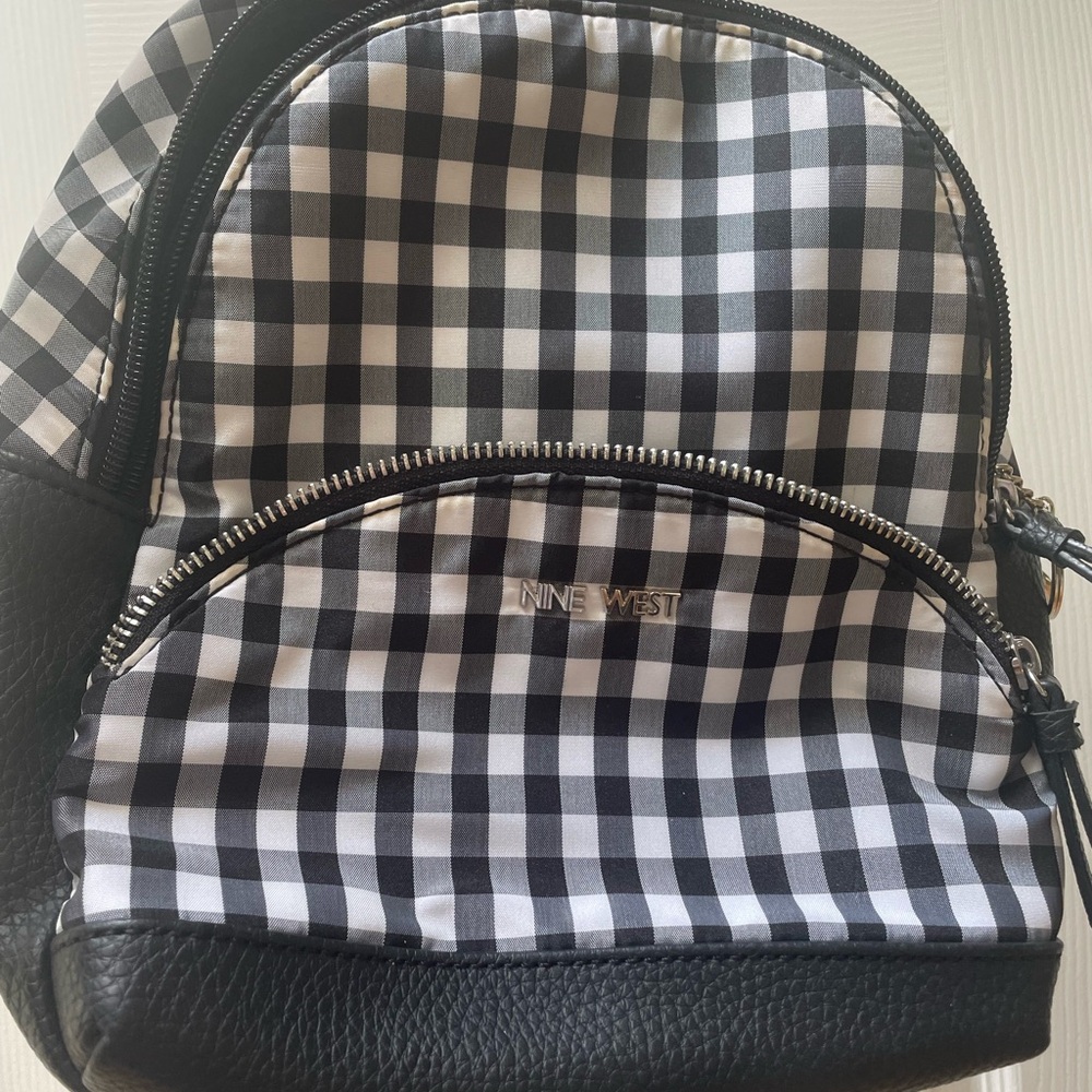 Nine West Checkered Mini Backpack